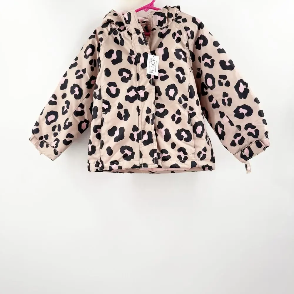 The Children's Place Coat Size 4T Toddler Girls NWT Winter Jacket Animal Print